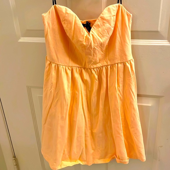 Forever 21 size L peach off shoulder dress - Picture 1 of 1